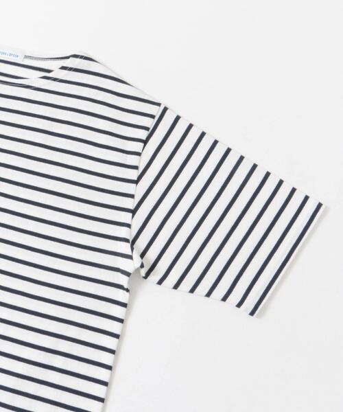 FORK&SPOON(フォークアンドスプーン)の「FORK&SPOON ボートネックボーダーショートスリーブ(Tシャツ/カットソー・メンズ・ブルー系その他/グリーン系その他/グレー系その他/ホワイト系その他・4/5)」の10枚目の写真