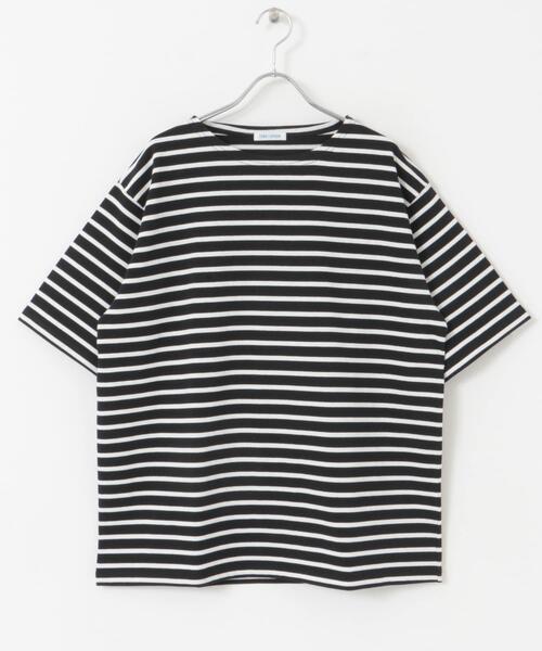 FORK&SPOON(フォークアンドスプーン)の「FORK&SPOON ボートネックボーダーショートスリーブ(Tシャツ/カットソー・メンズ・ブルー系その他/グリーン系その他/グレー系その他/ホワイト系その他・4/5)」の18枚目の写真