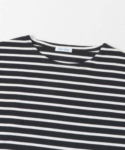 FORK&SPOON(フォークアンドスプーン)の「FORK&SPOON ボートネックボーダーショートスリーブ(Tシャツ/カットソー・メンズ・ブルー系その他/グリーン系その他/グレー系その他/ホワイト系その他・4/5)」の19枚目の写真