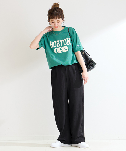 B.C STOCK（ベーセーストック）の「コードラインタックパンツ（スラックス・レディース・ブルー/ブラック/アイボリー・FREE）」の9枚目の写真