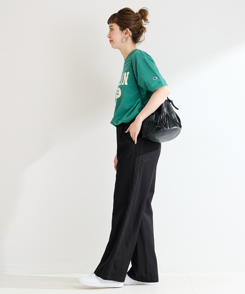 B.C STOCK（ベーセーストック）の「コードラインタックパンツ（スラックス・レディース・ブルー/ブラック/アイボリー・FREE）」の8枚目の写真