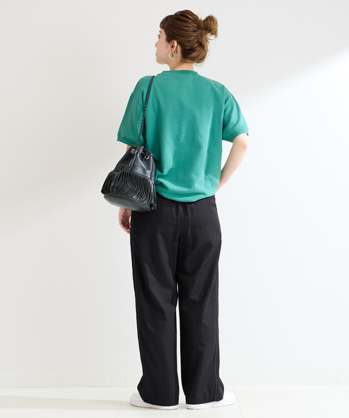 B.C STOCK（ベーセーストック）の「コードラインタックパンツ（スラックス・レディース・ブルー/ブラック/アイボリー・FREE）」の6枚目の写真