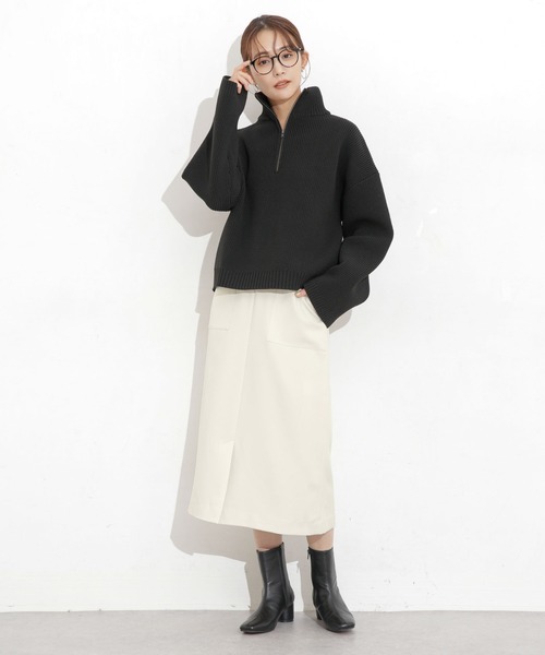 ＼極美品／完売品 ナノユニバース 共ベルト タイトスカート 有村架純さん着用 極美品／完売品 ナノユニバース 共ベルト タイトスカート 有村架