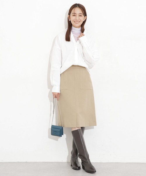 ＼極美品／完売品 ナノユニバース 共ベルト タイトスカート 有村架純さん着用 極美品／完売品 ナノユニバース 共ベルト タイトスカート 有村架
