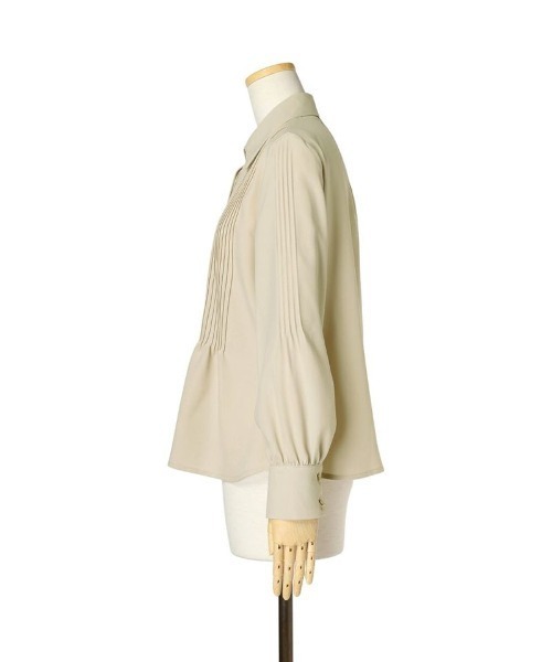 an another angelus（アンアナザーアンジェラス）の「ピンタックデザインシャツ/ananotherangelus（シャツ/ブラウス・レディース・オフホワイト/ライトベージュ・FREE）」の18枚目の写真