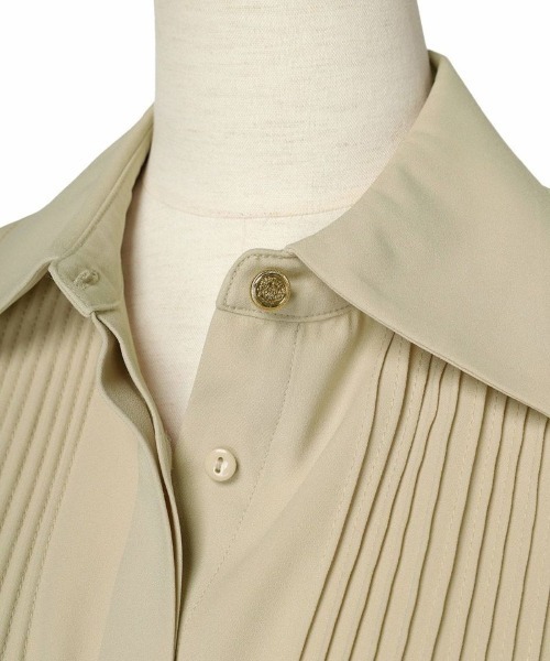 an another angelus（アンアナザーアンジェラス）の「ピンタックデザインシャツ/ananotherangelus（シャツ/ブラウス・レディース・オフホワイト/ライトベージュ・FREE）」の20枚目の写真