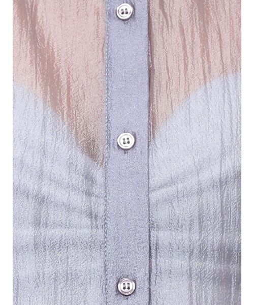 GYDA（ジェイダ）の「ラメワッシャーボリュームスリーブオーバーシャツ（シャツ/ブラウス・レディース・グレー/オフホワイト・FREE）」の18枚目の写真