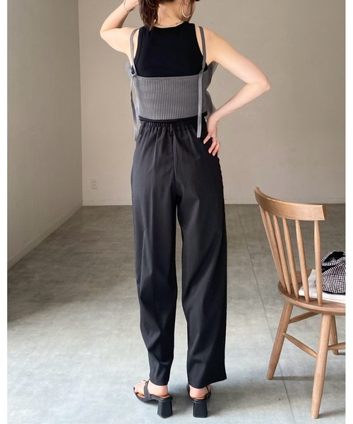 She's Closet（シーズクローゼット）の「フリルチュールビスチェキャミソール（チューブトップ・レディース・アイボリー/グレー/ブラック/グレイッシュベージュ・FREE）」の10枚目の写真