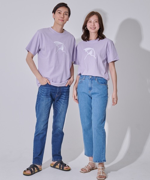 Arnold Palmer(アーノルドパーマー)の「CYCLO 天竺 シェア アンブレラ ロゴ Tシャツ(Tシャツ/カットソー・レディース・パープル/グレー/ホワイト/ブルーグレー・L/M/S/XS/LL)」の9枚目の写真