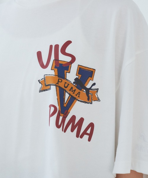 セール】【PUMA】VIS別注 オリジナルロゴオーバーサイズTシャツ