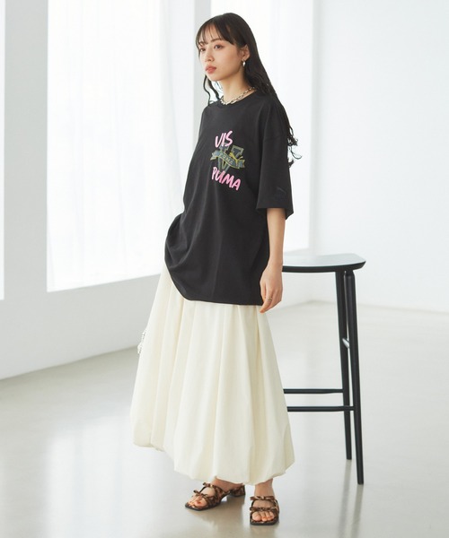 セール】【PUMA】VIS別注 オリジナルロゴオーバーサイズTシャツ