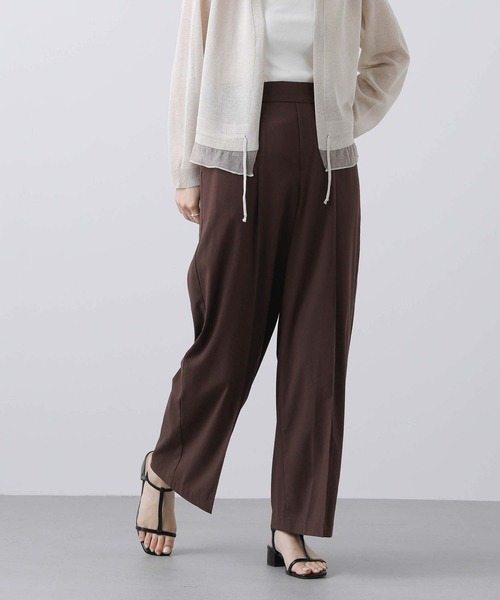 Gready Brilliant（グレディブリリアン）の「ＲＬピンタックセミワイドパンツ（その他パンツ・レディース・オフホワイト/ブラック/ブラウン・36/38）」の3枚目の写真