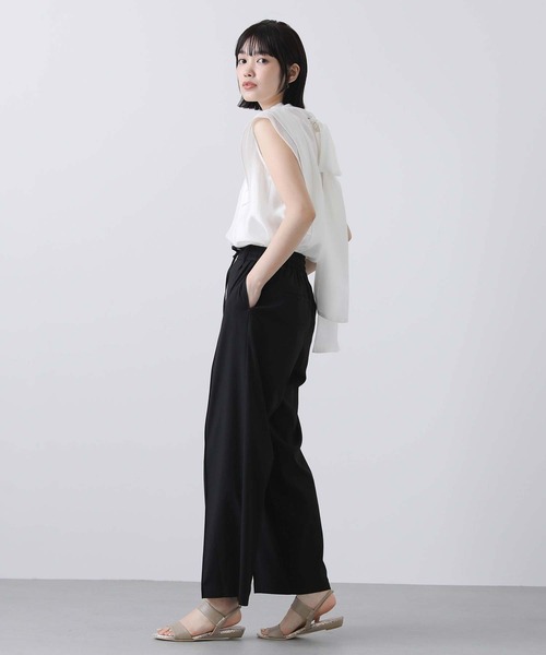 Gready Brilliant（グレディブリリアン）の「ＲＬピンタックセミワイドパンツ（その他パンツ・レディース・オフホワイト/ブラック/ブラウン・36/38）」の22枚目の写真