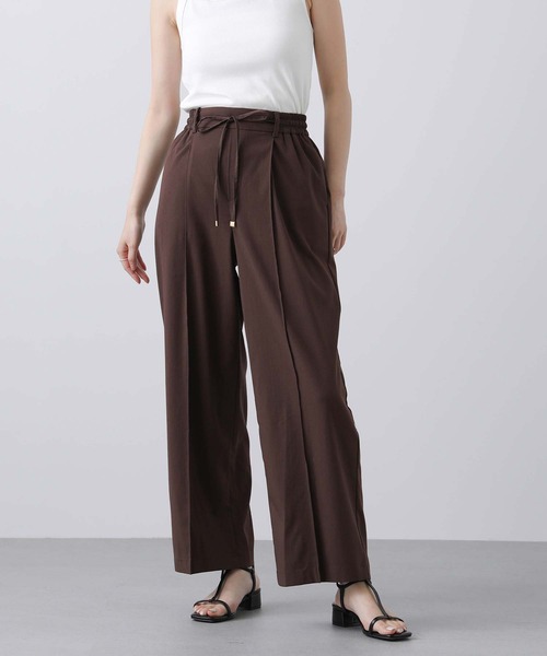 Gready Brilliant（グレディブリリアン）の「ＲＬピンタックセミワイドパンツ（その他パンツ・レディース・オフホワイト/ブラック/ブラウン・36/38）」の4枚目の写真