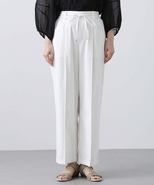 Gready Brilliant（グレディブリリアン）の「ＲＬピンタックセミワイドパンツ（その他パンツ・レディース・オフホワイト/ブラック/ブラウン・36/38）」の7枚目の写真