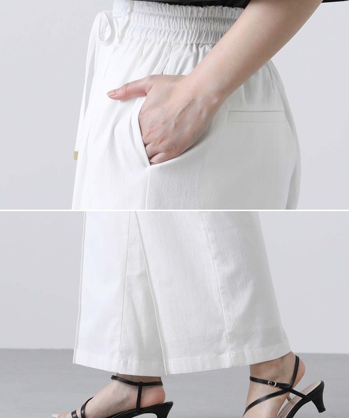 Gready Brilliant（グレディブリリアン）の「ＲＬピンタックセミワイドパンツ（その他パンツ・レディース・オフホワイト/ブラック/ブラウン・36/38）」の10枚目の写真