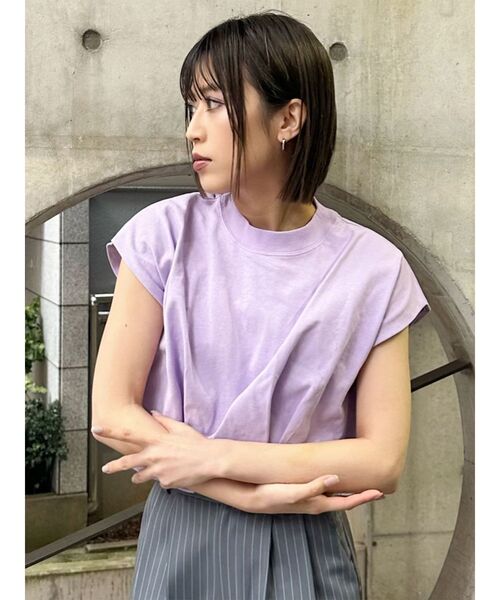 MURUA(ムルーア)の「ヘムタックタンクトップ(Tシャツ/カットソー・レディース・ホワイト/ピンク/モカ/イエロー/ブラック・FREE)」の13枚目の写真