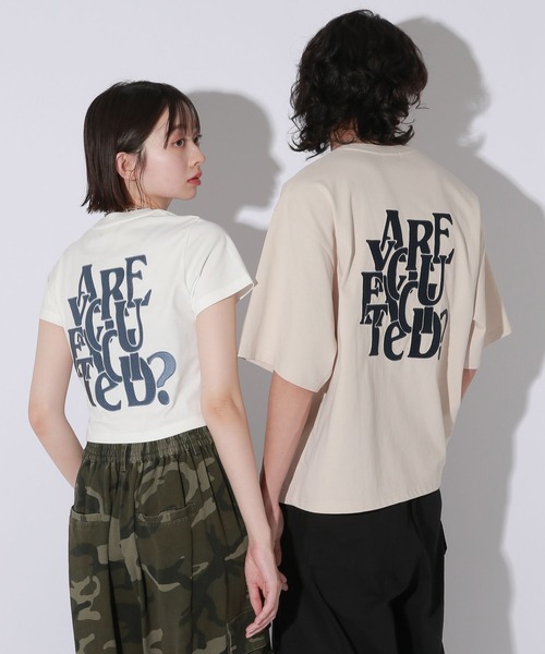 Anui（アニュイ）の「【UNISEX/3サイズ展開】パズルロゴTシャツ（Tシャツ/カットソー・レディース・ベージュ/ホワイト/ブラック・MEDIUM/SMALL/LARGE）」の4枚目の写真