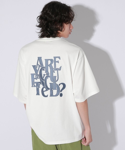 Anui（アニュイ）の「【UNISEX/3サイズ展開】パズルロゴTシャツ（Tシャツ/カットソー・レディース・ベージュ/ホワイト/ブラック・MEDIUM/SMALL/LARGE）」の11枚目の写真