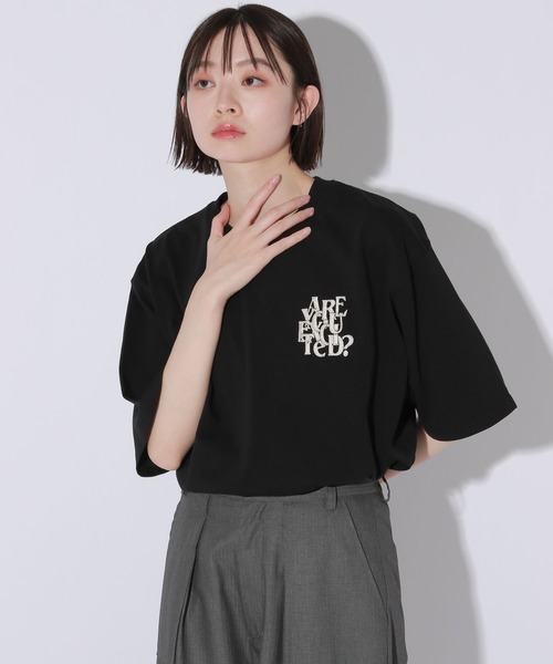 Anui（アニュイ）の「【UNISEX/3サイズ展開】パズルロゴTシャツ（Tシャツ/カットソー・レディース・ベージュ/ホワイト/ブラック・MEDIUM/SMALL/LARGE）」の13枚目の写真