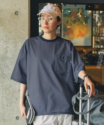 【EPIX AIRシリーズ】<セットアップ対応>マルチファンクショナル ドローコード ビッグシルエット クルーネック半袖ポケットTシャツ / 接触冷感・クイックドライ・UVカット【THE CRAFT CREW PRODUCTS】