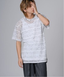 REGIEVO ジャガードニットソーTシャツ
