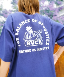 RVCA メンズ SHROOMCATION Tシャツ 【2024年夏モデル】/ルーカロゴバックプリント半袖Tシャツ