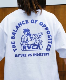 RVCA メンズ SHROOMCATION Tシャツ 【2024年夏モデル】/ルーカロゴバックプリント半袖Tシャツ