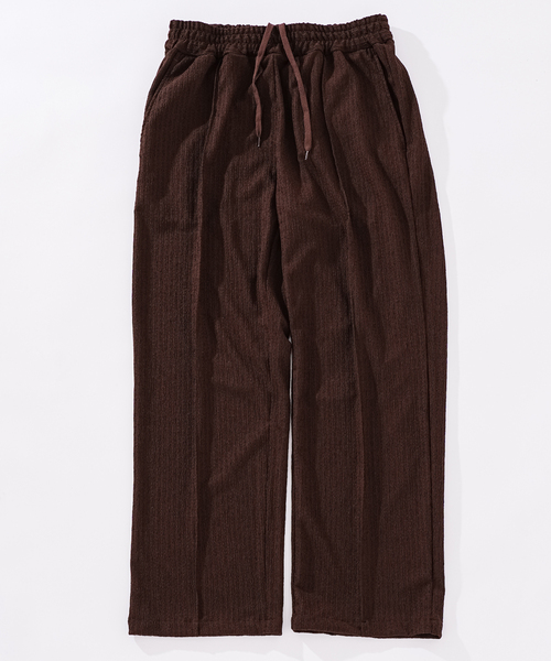 417 EDIFICE（フォーワンセブンエディフィス）の「”ドビージャージ”パンツ（スラックス・メンズ・ブラック/ベージュ/ブラウン・MEDIUM/LARGE）」の3枚目の写真