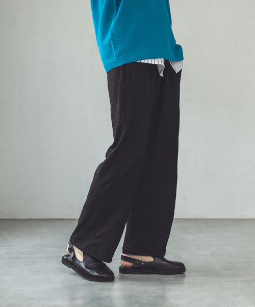 417 EDIFICE（フォーワンセブンエディフィス）の「”ドビージャージ”パンツ（スラックス・メンズ・ブラック/ベージュ/ブラウン・MEDIUM/LARGE）」の9枚目の写真