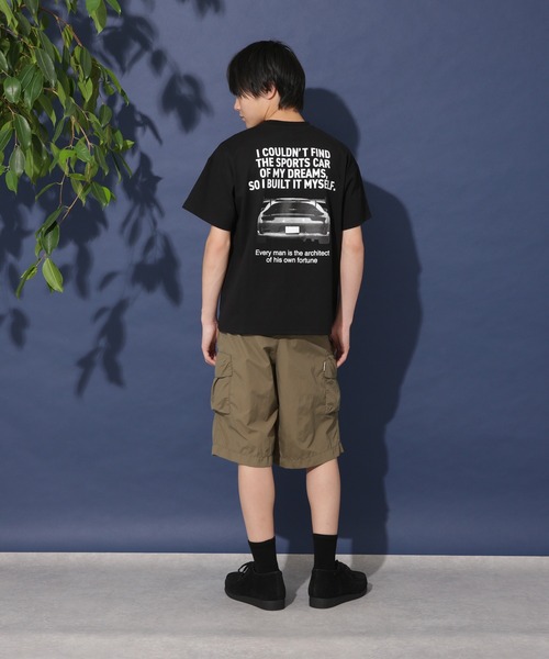 GLAZOS（グラソス）の「【大人向けサイズあり】【防虫加工】バックCARフォトプリント半袖Tシャツ（Tシャツ/カットソー・キッズ・ホワイト/ブラック・170cm/160cm/150cm/140cm）」の3枚目の写真