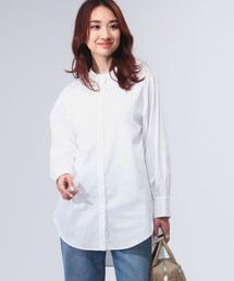 B:MING by BEAMS | バンドカラー チュニック シャツ（S～M）(シャツ/ブラウス)