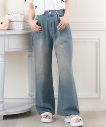 ウエストホックデニムPT