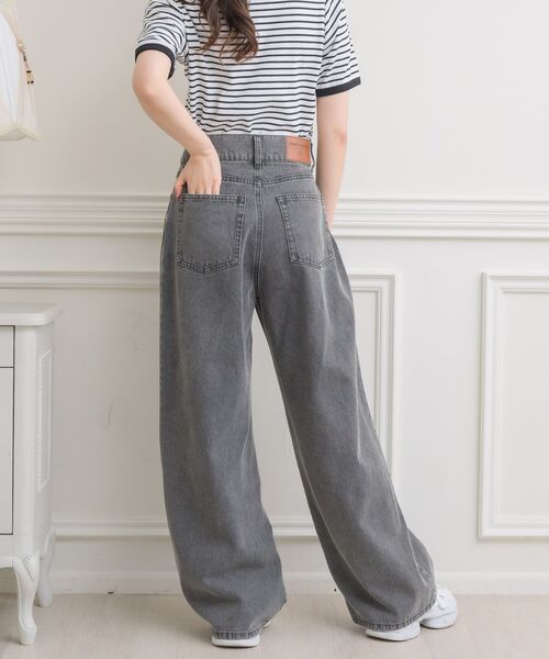 ems excite（エムズエキサイト）の「ウエストホックデニムPT（デニムパンツ・レディース・ブラック/ブルー系その他5/ライトブルー/ブルー・MEDIUM/SMALL）」の8枚目の写真