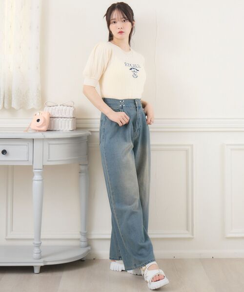 ems excite（エムズエキサイト）の「ウエストホックデニムPT（デニムパンツ・レディース・ブラック/ブルー系その他5/ライトブルー/ブルー・MEDIUM/SMALL）」の10枚目の写真