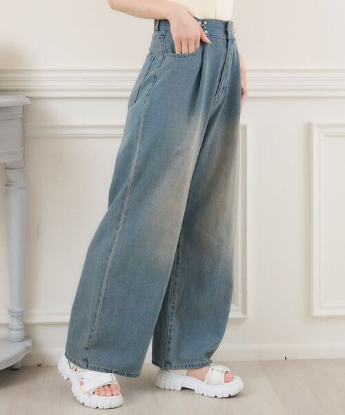 ems excite（エムズエキサイト）の「ウエストホックデニムPT（デニムパンツ・レディース・ブラック/ブルー系その他5/ライトブルー/ブルー・MEDIUM/SMALL）」の14枚目の写真