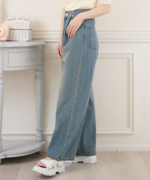 ems excite（エムズエキサイト）の「ウエストホックデニムPT（デニムパンツ・レディース・ブラック/ブルー系その他5/ライトブルー/ブルー・MEDIUM/SMALL）」の15枚目の写真