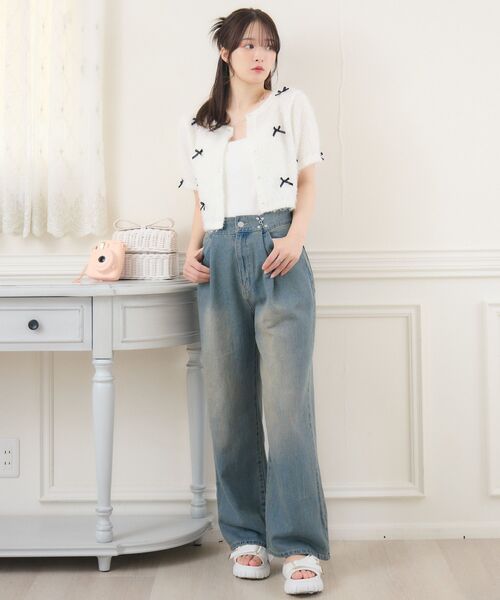 ems excite（エムズエキサイト）の「ウエストホックデニムPT（デニムパンツ・レディース・ブラック/ブルー系その他5/ライトブルー/ブルー・MEDIUM/SMALL）」の17枚目の写真