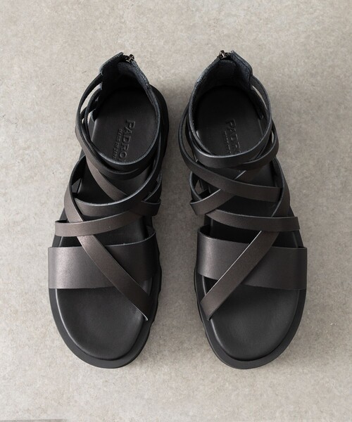 PADRONE(パドローネ)の「PADRONE パドローネ / GLADIATOR SANDALS with Chunky Sole / PU2308-3205-24A(サンダル・メンズ・ブラック・41/42)」の5枚目の写真