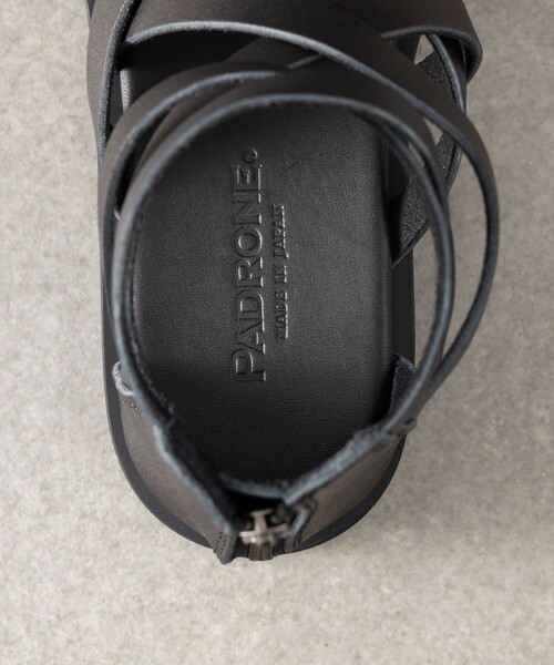 PADRONE(パドローネ)の「PADRONE パドローネ / GLADIATOR SANDALS with Chunky Sole / PU2308-3205-24A(サンダル・メンズ・ブラック・41/42)」の3枚目の写真