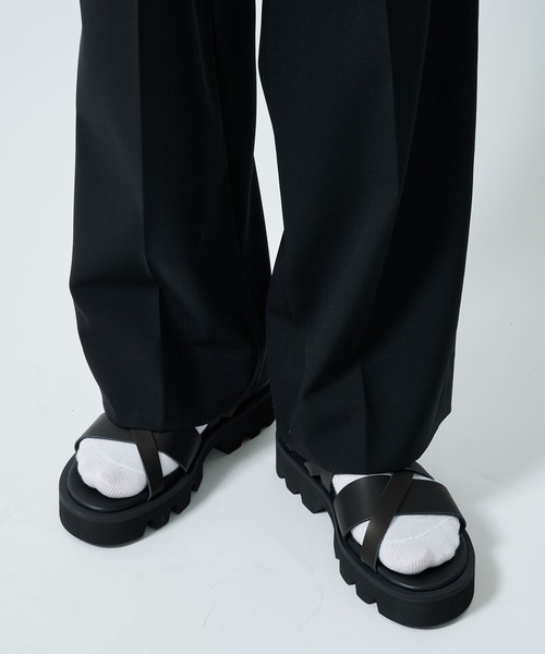 PADRONE(パドローネ)の「PADRONE パドローネ / GLADIATOR SANDALS with Chunky Sole / PU2308-3205-24A(サンダル・メンズ・ブラック・41/42)」の11枚目の写真