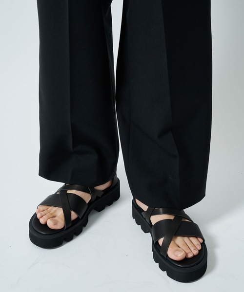 PADRONE(パドローネ)の「PADRONE パドローネ / GLADIATOR SANDALS with Chunky Sole / PU2308-3205-24A(サンダル・メンズ・ブラック・41/42)」の9枚目の写真