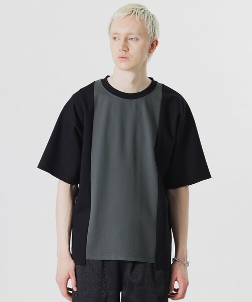 LOVELESS（ラブレス）の「カラーブロッキングオーバートップス（Tシャツ/カットソー・メンズ・オフホワイト/ベージュ系その他/グレー系その他2・L/M）」の3枚目の写真