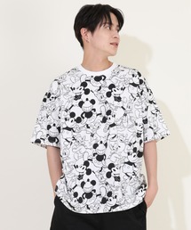 親子お揃い ディズニー キャラ総柄 Tシャツ 9532A