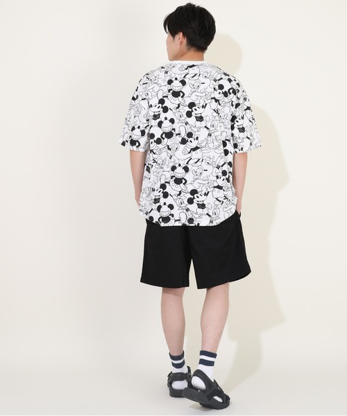 Disney(ディズニー)の「親子お揃い ディズニー キャラ総柄 Tシャツ 9532A(Tシャツ/カットソー・レディース・ホワイト系1/ホワイト系2・S/M/L/XL)」の3枚目の写真