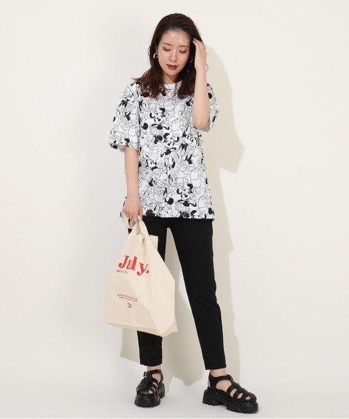Disney(ディズニー)の「親子お揃い ディズニー キャラ総柄 Tシャツ 9532A(Tシャツ/カットソー・レディース・ホワイト系1/ホワイト系2・S/M/L/XL)」の11枚目の写真