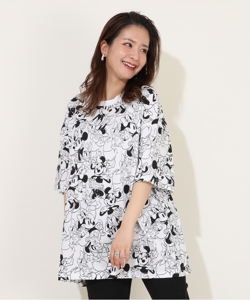 Disney(ディズニー)の「親子お揃い ディズニー キャラ総柄 Tシャツ 9532A(Tシャツ/カットソー・レディース・ホワイト系1/ホワイト系2・S/M/L/XL)」の7枚目の写真