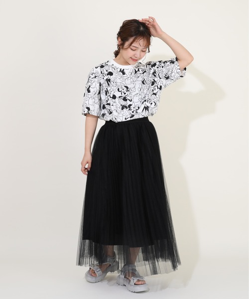 Disney(ディズニー)の「親子お揃い ディズニー キャラ総柄 Tシャツ 9532A(Tシャツ/カットソー・レディース・ホワイト系1/ホワイト系2・S/M/L/XL)」の13枚目の写真