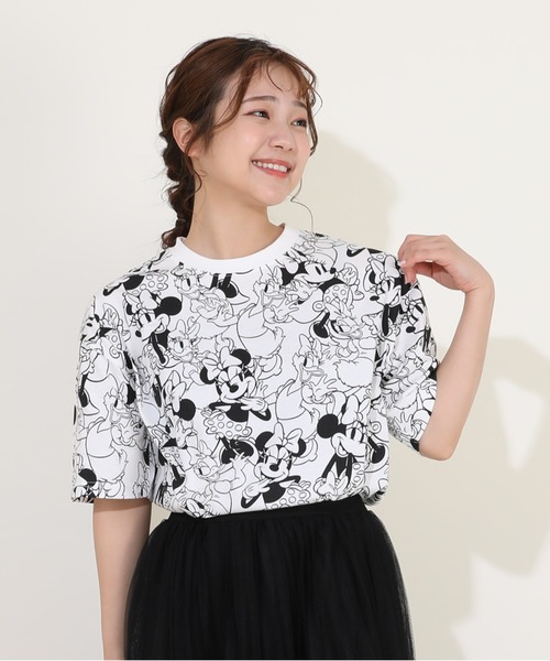 Disney(ディズニー)の「親子お揃い ディズニー キャラ総柄 Tシャツ 9532A(Tシャツ/カットソー・レディース・ホワイト系1/ホワイト系2・S/M/L/XL)」の12枚目の写真