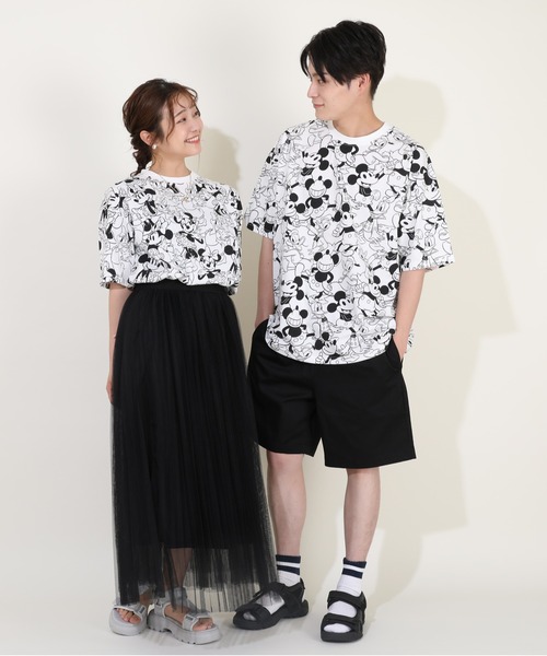 Disney(ディズニー)の「親子お揃い ディズニー キャラ総柄 Tシャツ 9532A(Tシャツ/カットソー・レディース・ホワイト系1/ホワイト系2・S/M/L/XL)」の16枚目の写真